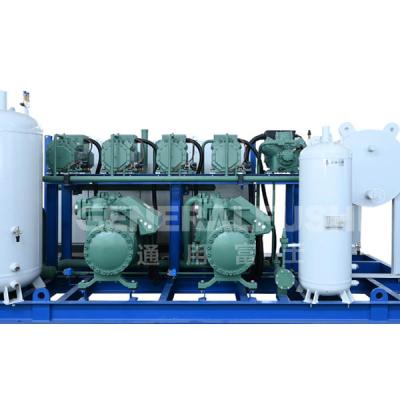 二氧化碳氟利昂復(fù)疊并聯(lián)機(jī)組